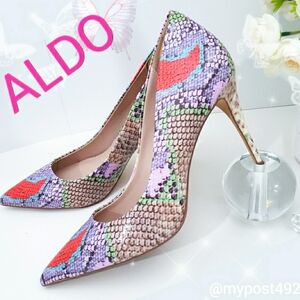 ALDO Cassedy🌺Multicolor Snakeskin Pattern High Heels Pump